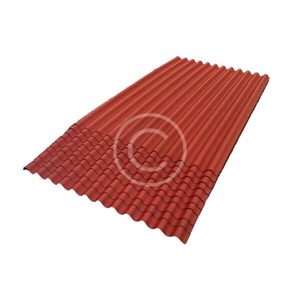103 Corrugated Asphalt Roofing, Red