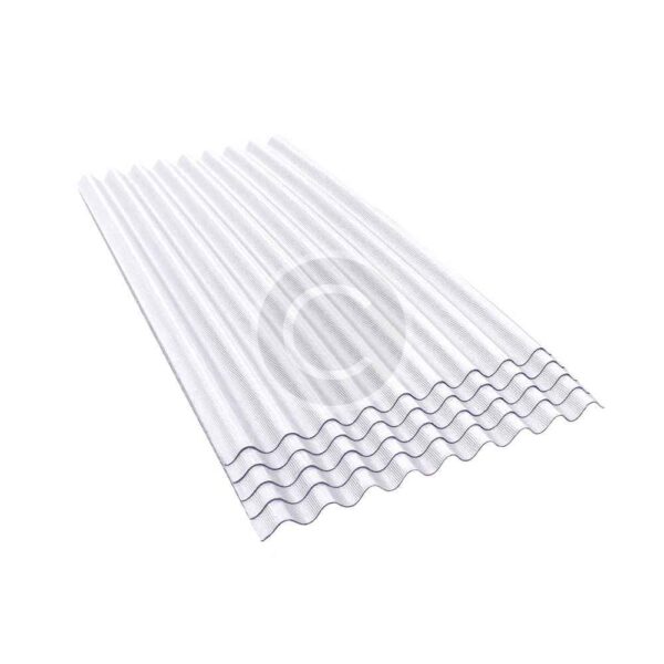 907 Corrugated Asphalt Roofing, White